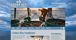 Desktop Screenshot of cedarkeyseafarms.com
