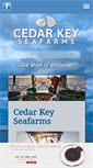 Mobile Screenshot of cedarkeyseafarms.com